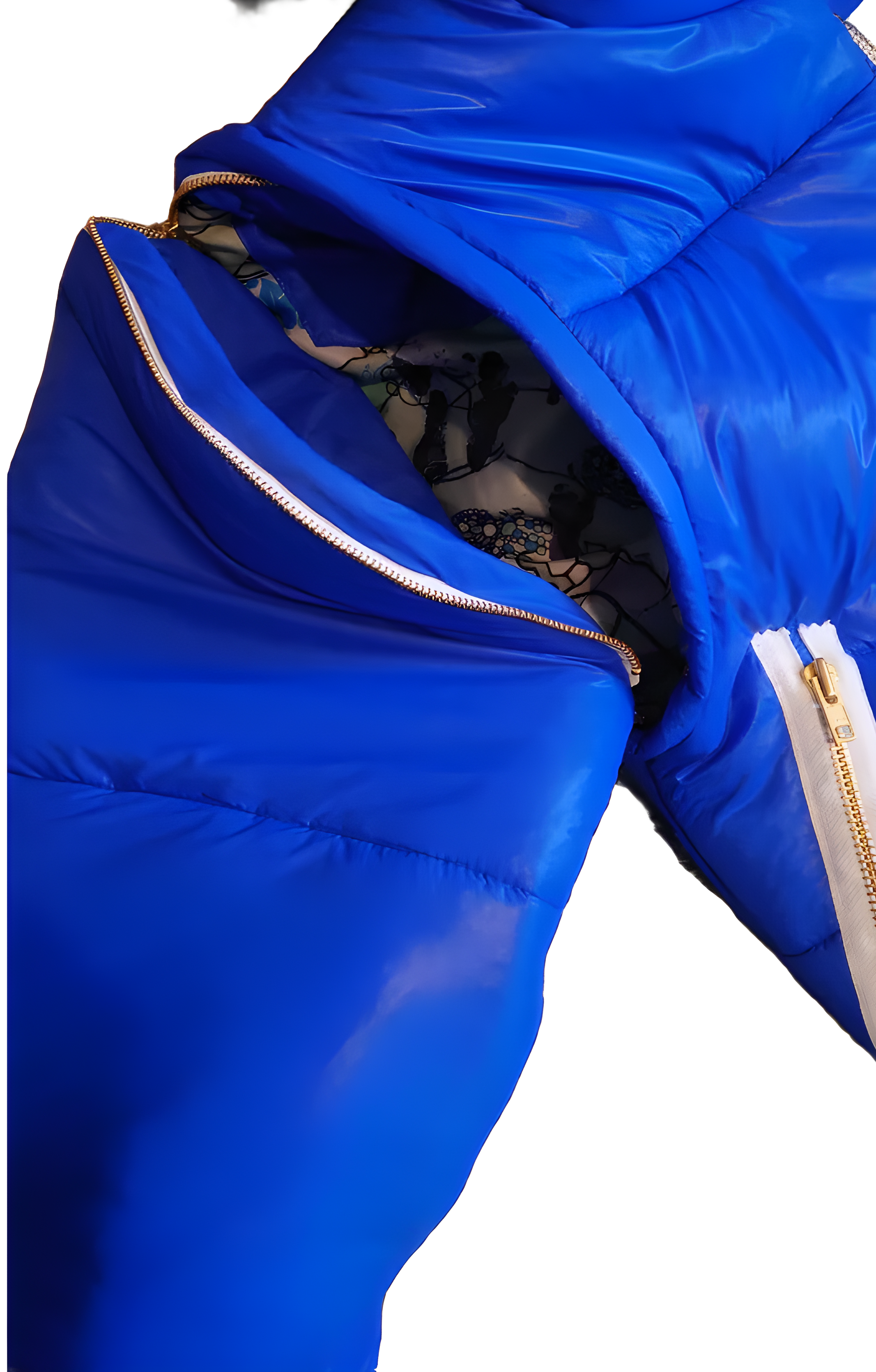 Wu Blue Snooded Puffer