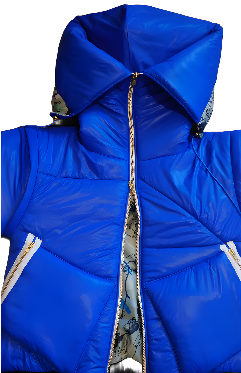Wu Blue Snooded Puffer