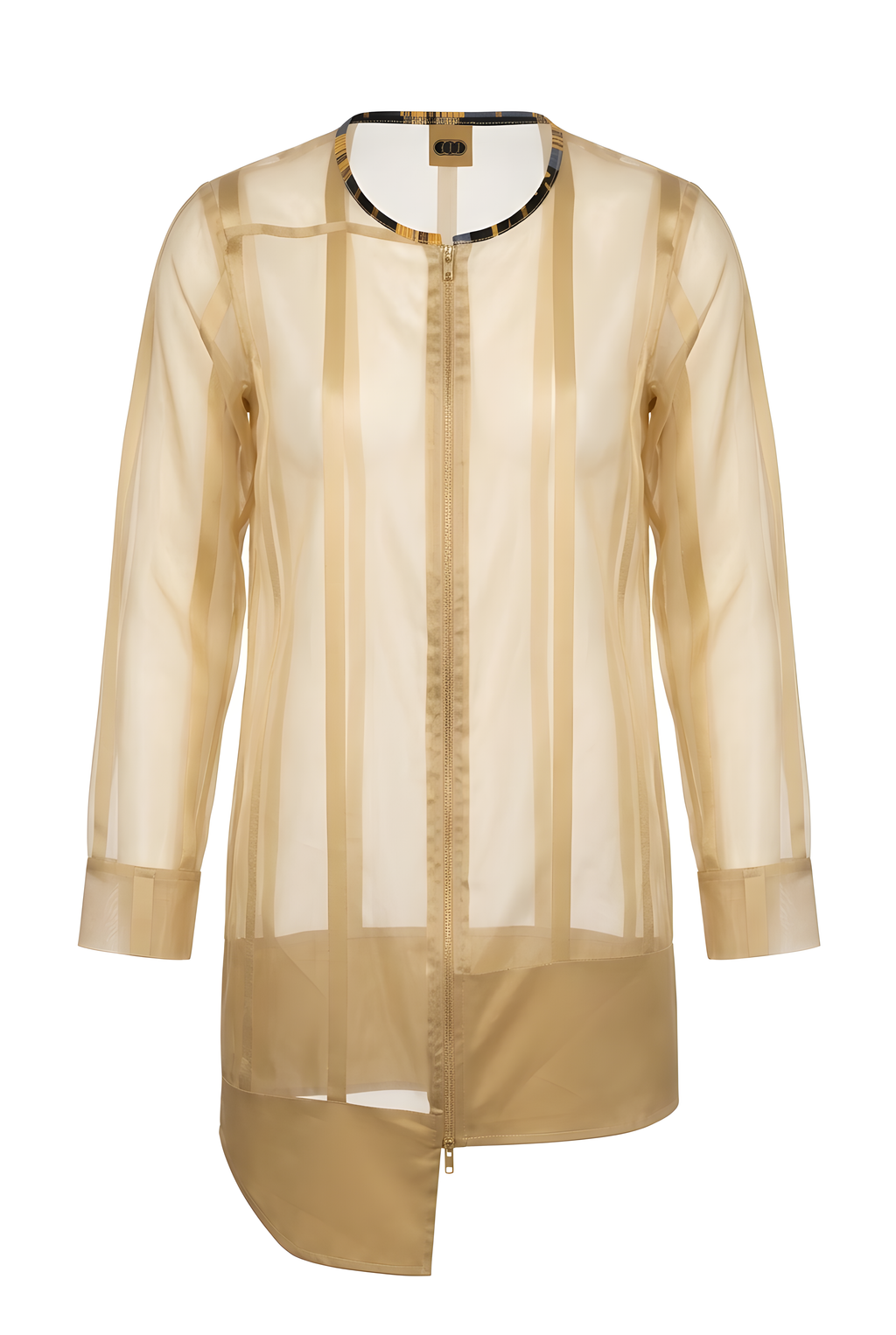 Silk Organza Asymmetric Shirt