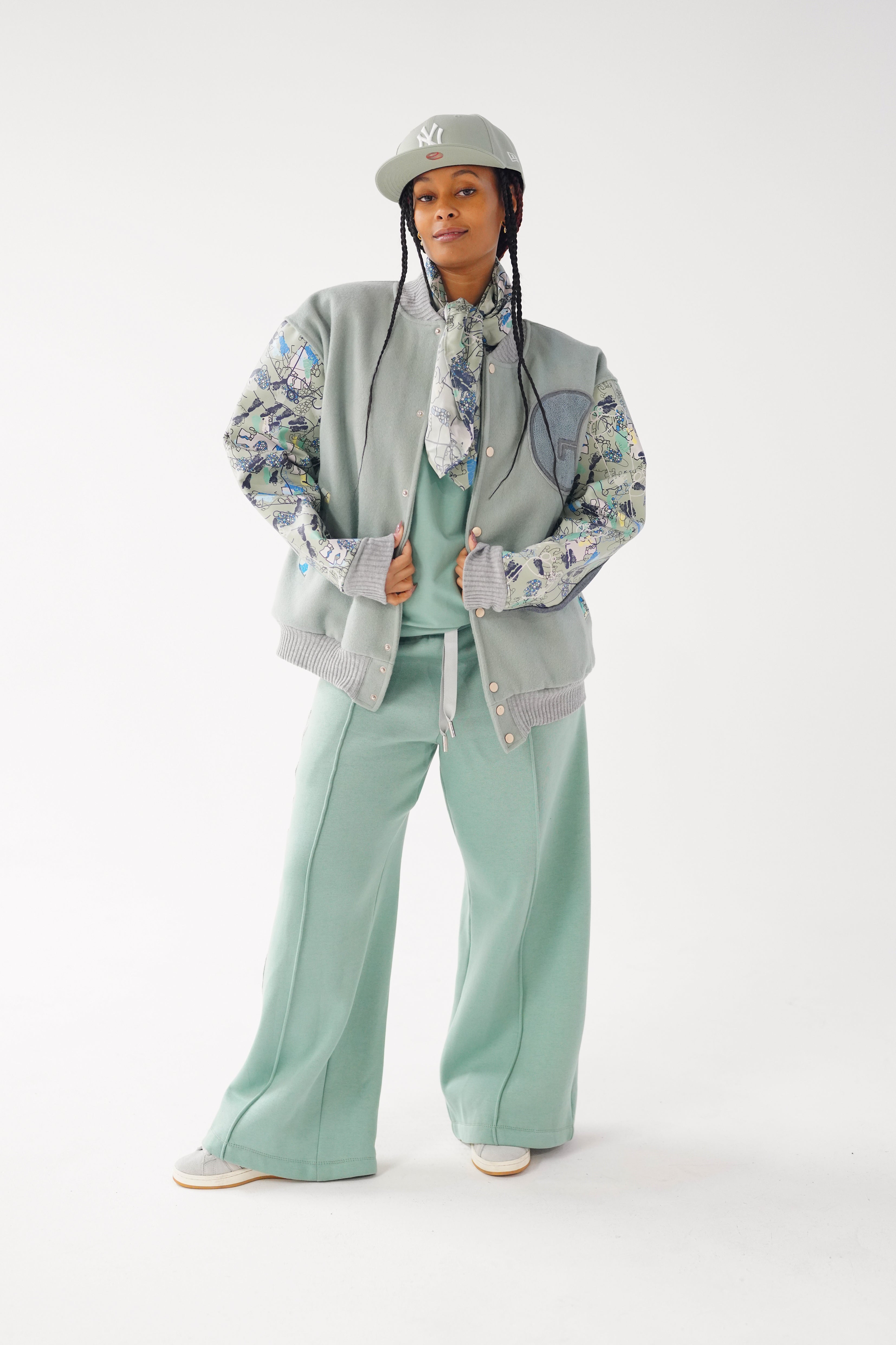 Sage Varsity Jacket