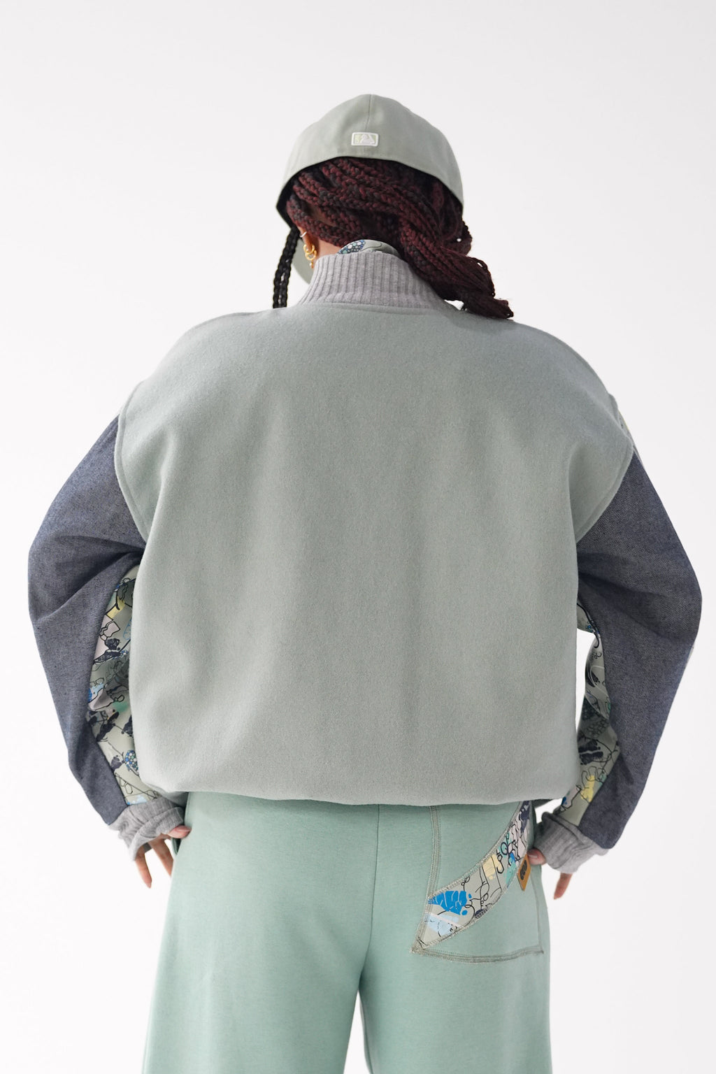 Sage Varsity Jacket