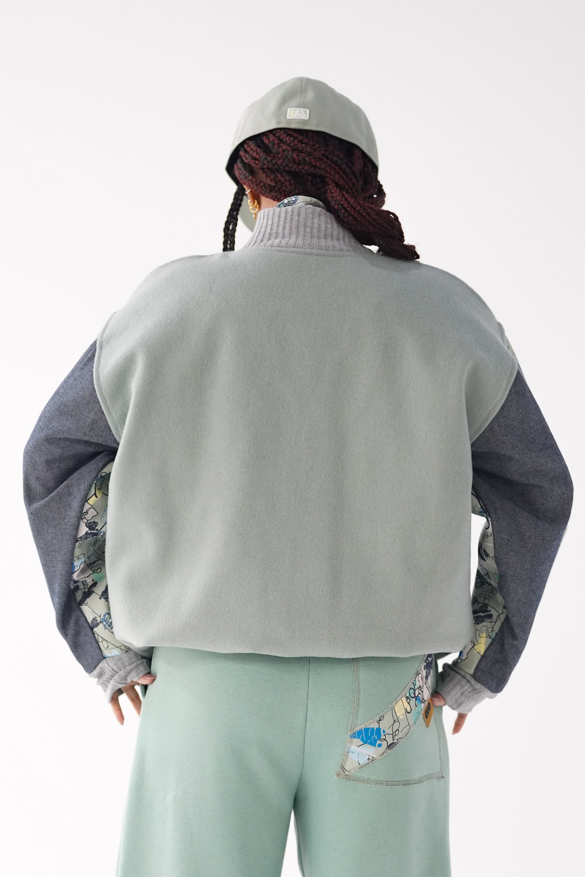 Sage Varsity Jacket