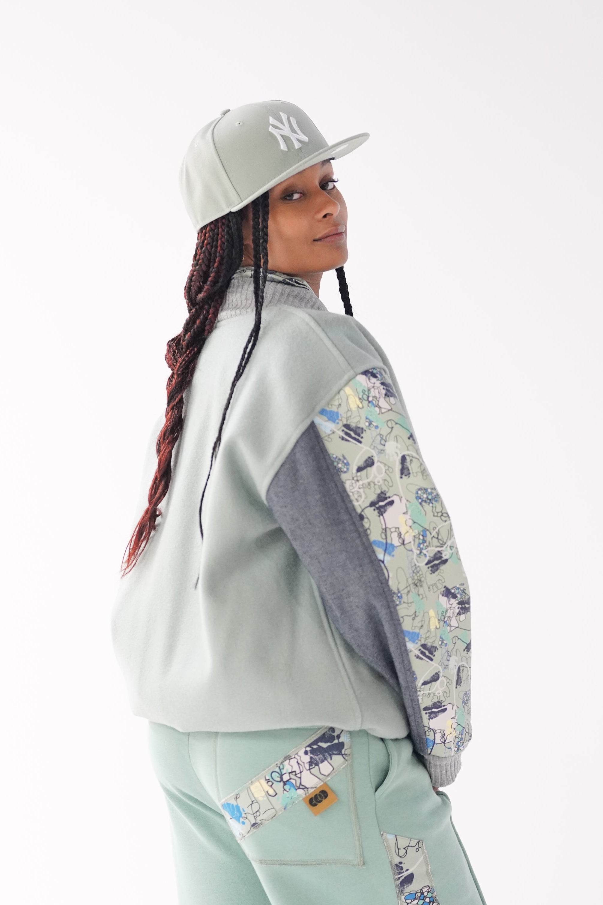 Sage Varsity Jacket