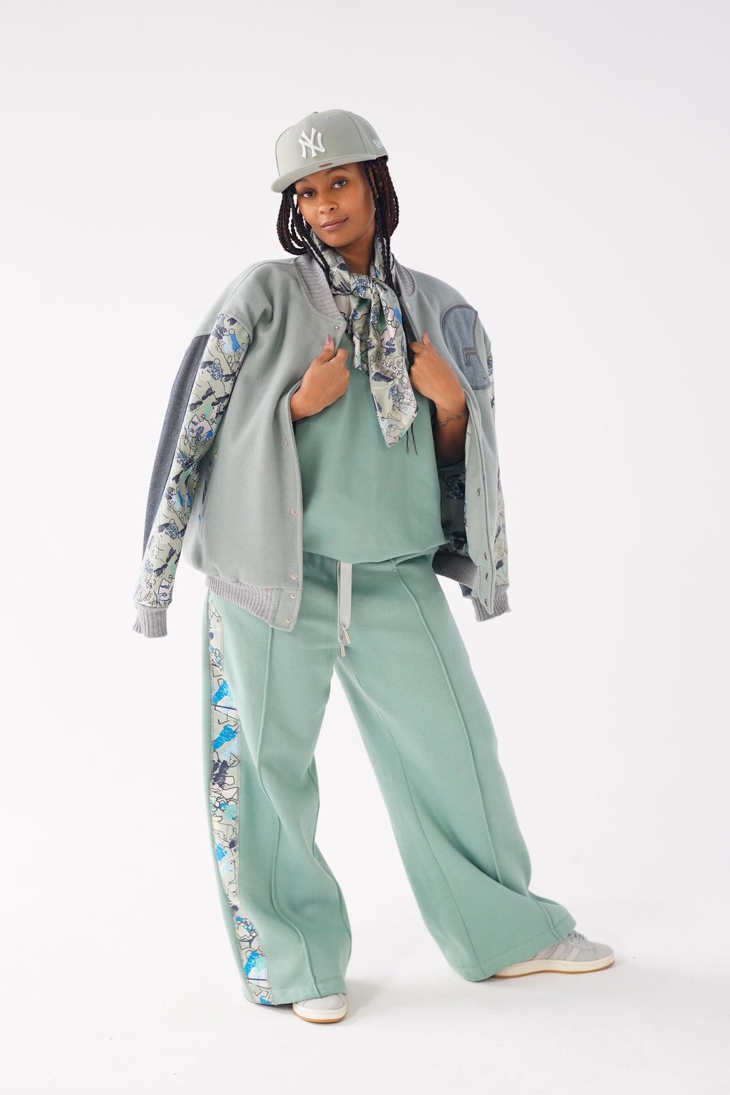 Sage Varsity Jacket