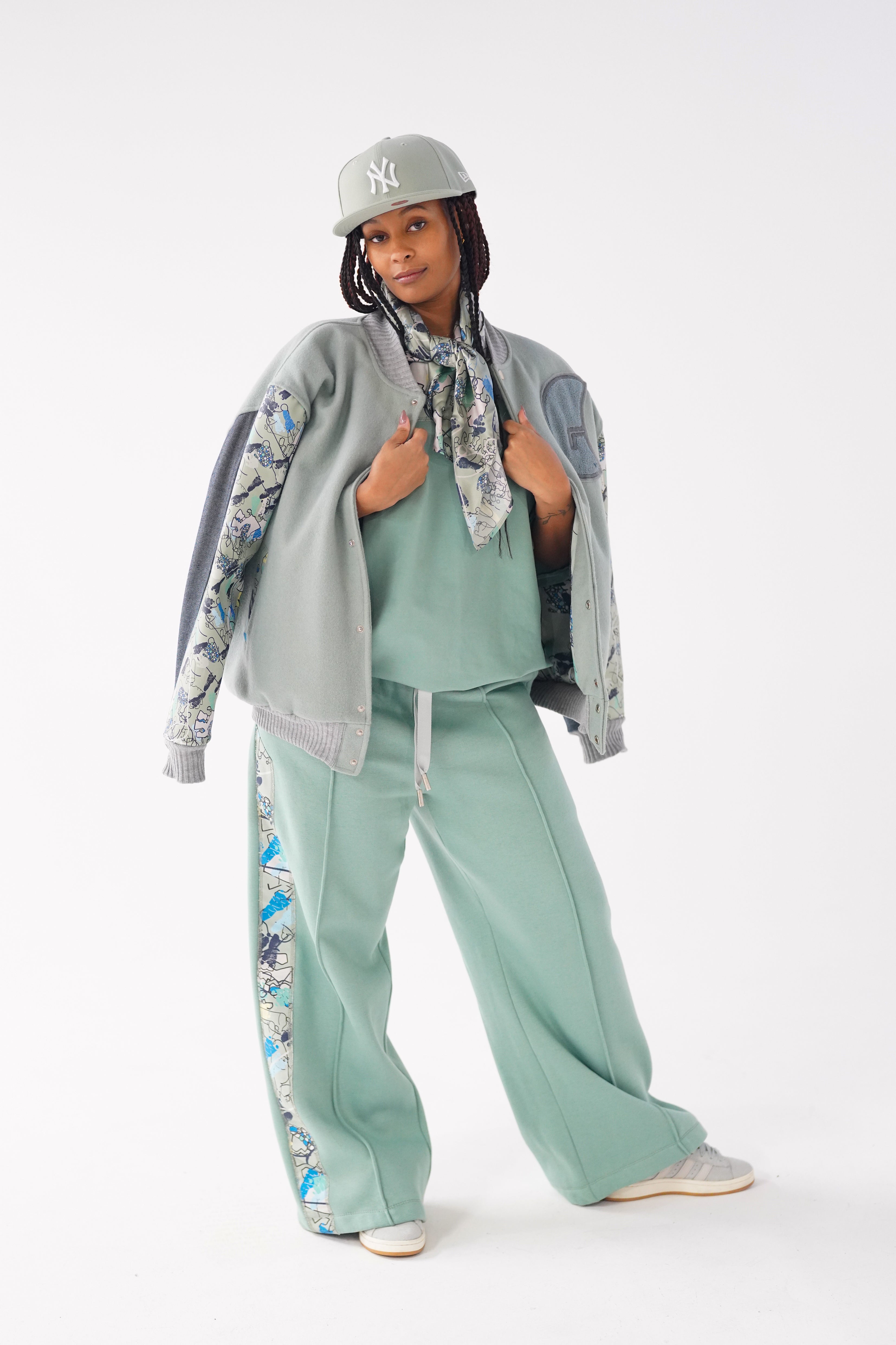 Sage Varsity Jacket