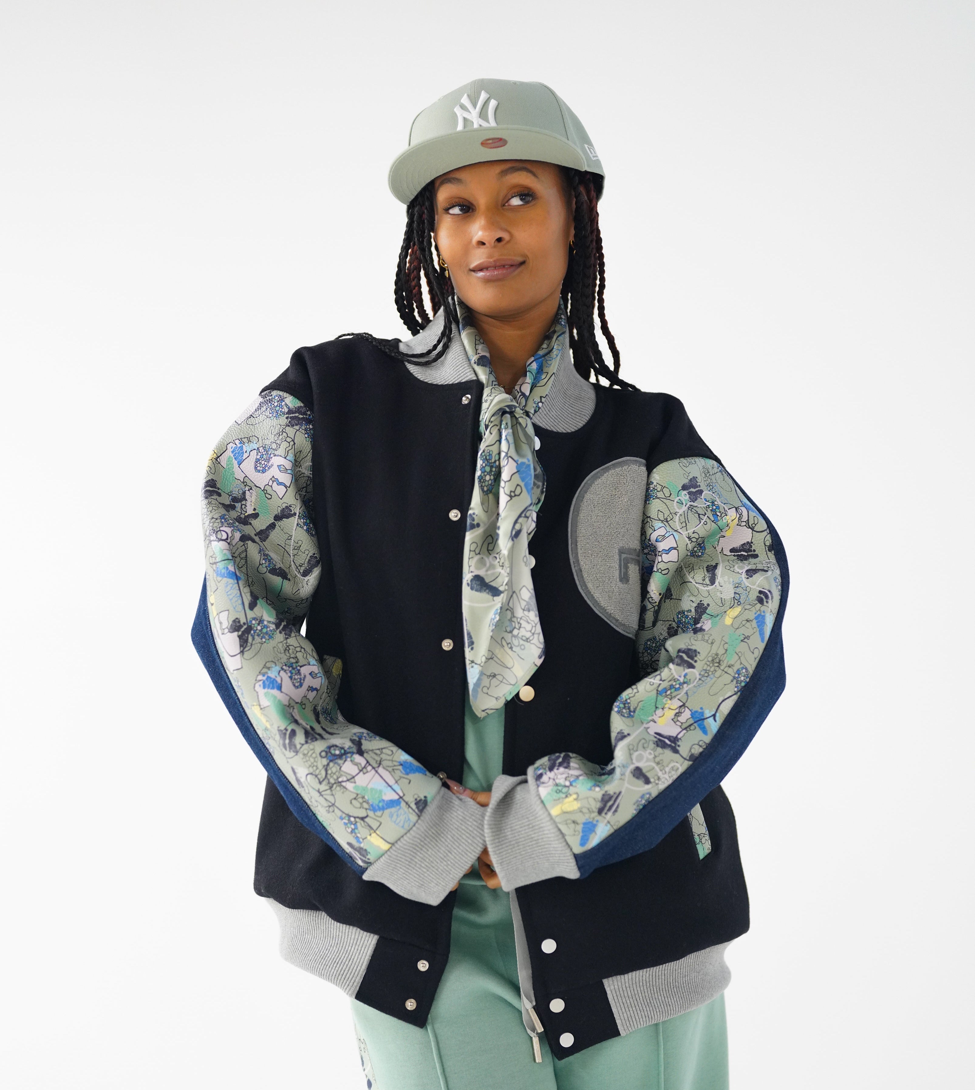 Dark Navy Varsity Jacket