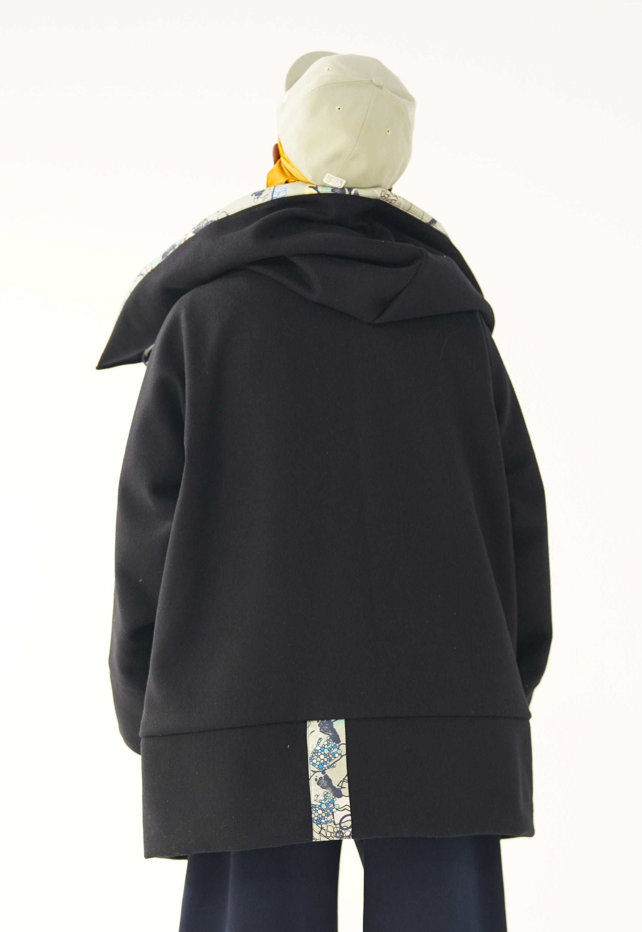 Navy Snooded Duffle Coat