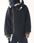 Navy Snooded Duffle Coat