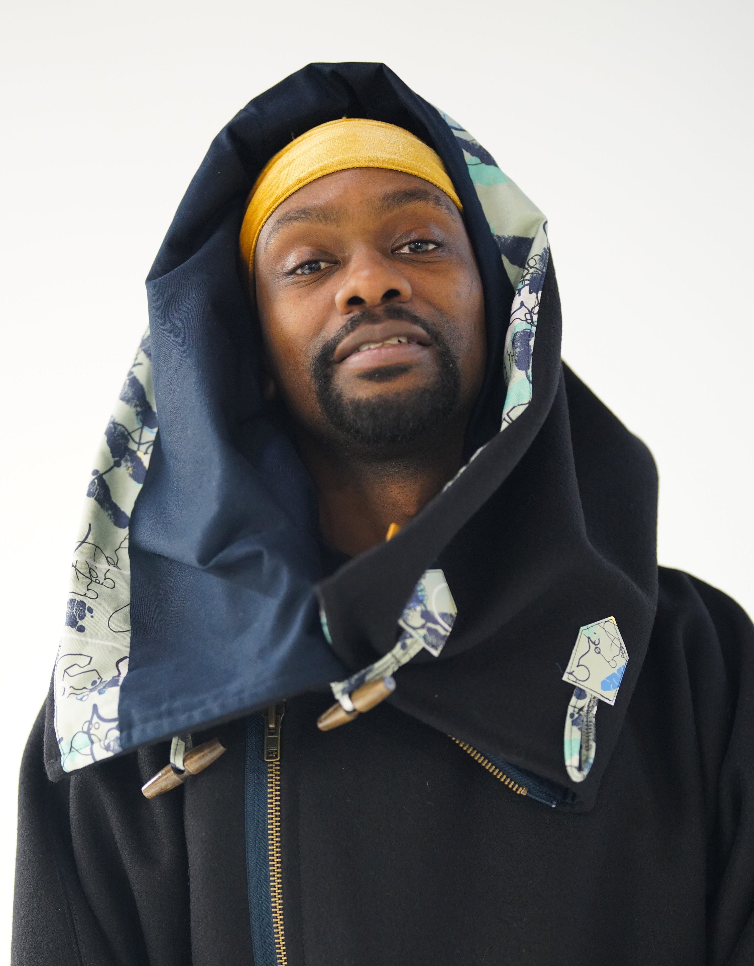 Navy Snooded Duffle Coat
