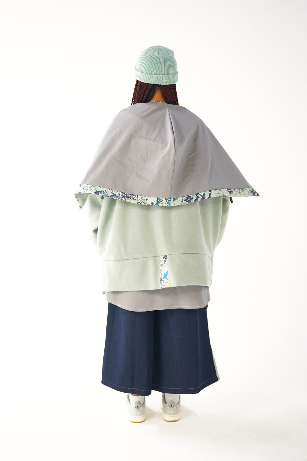 Sage Snooded Duffle Coat
