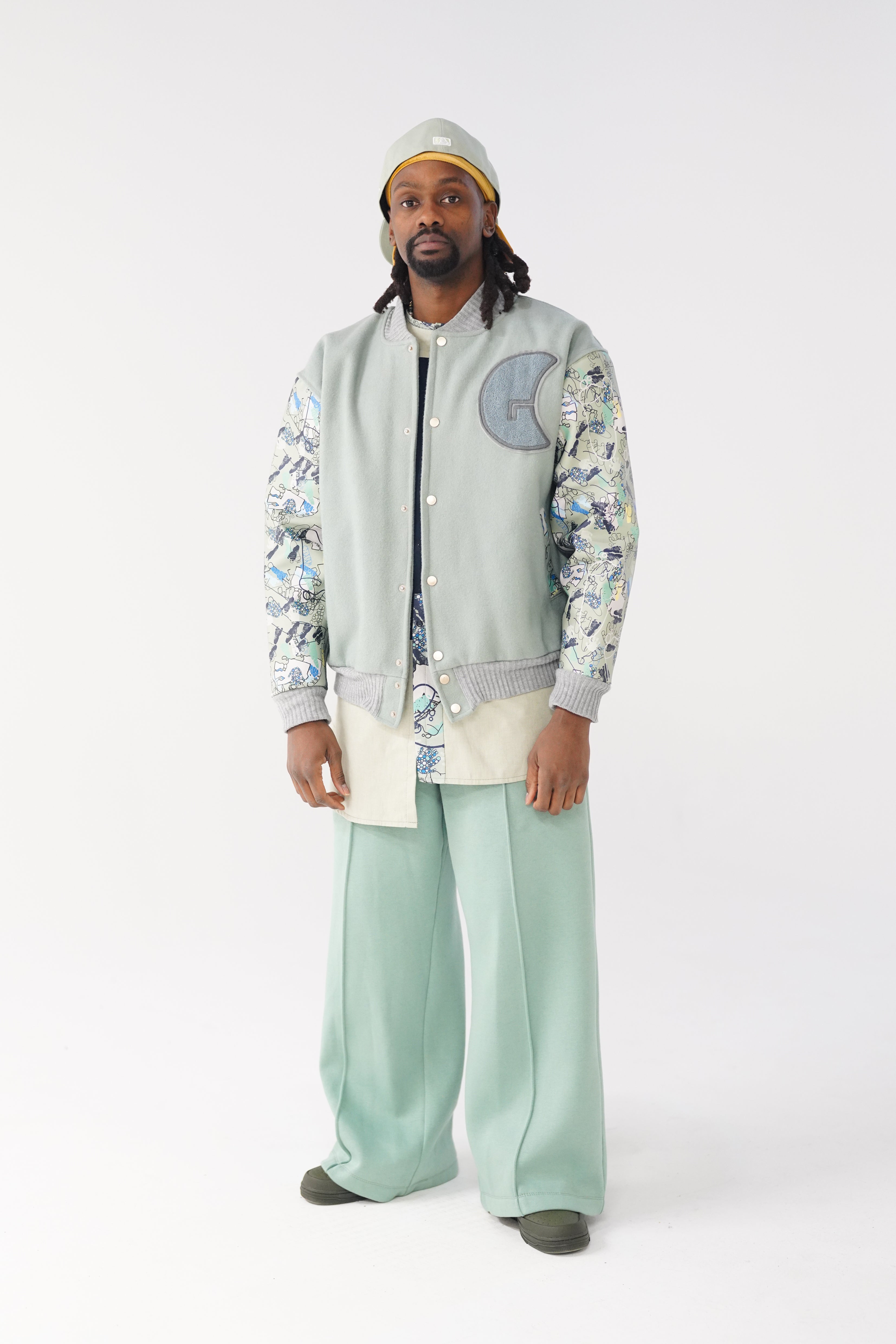 Sage Varsity Jacket