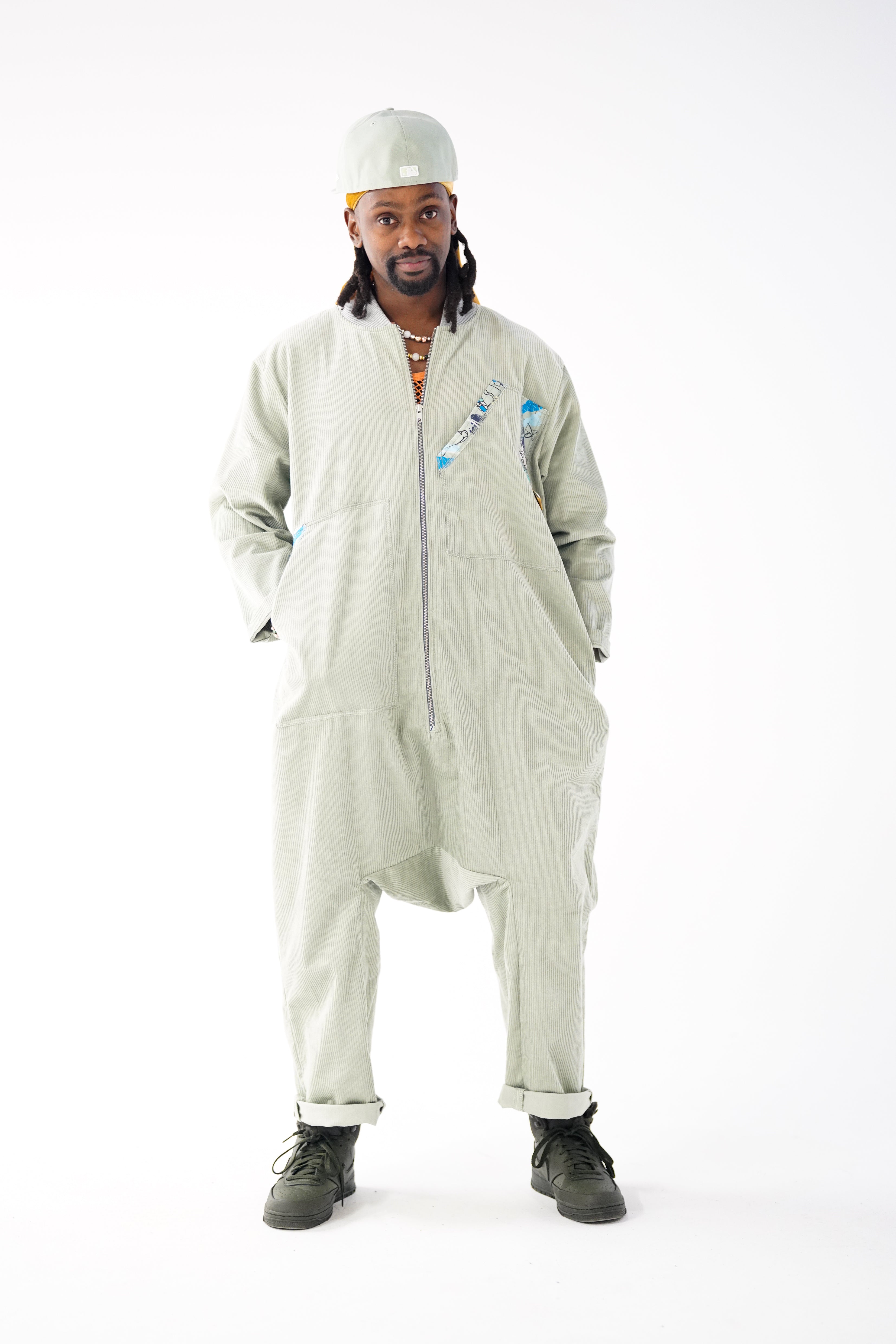 Sage Oversized Boilersuit