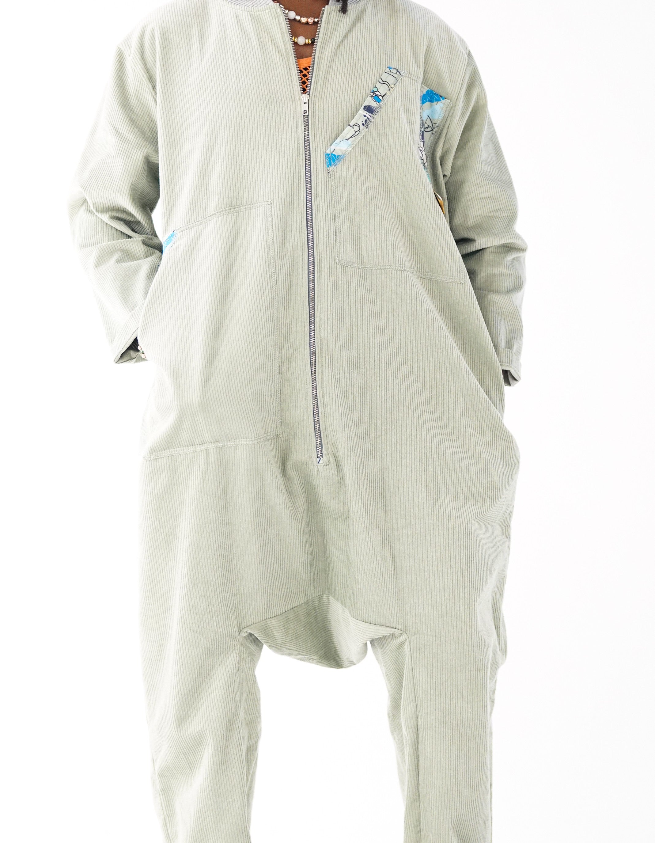 Sage Oversized Boilersuit