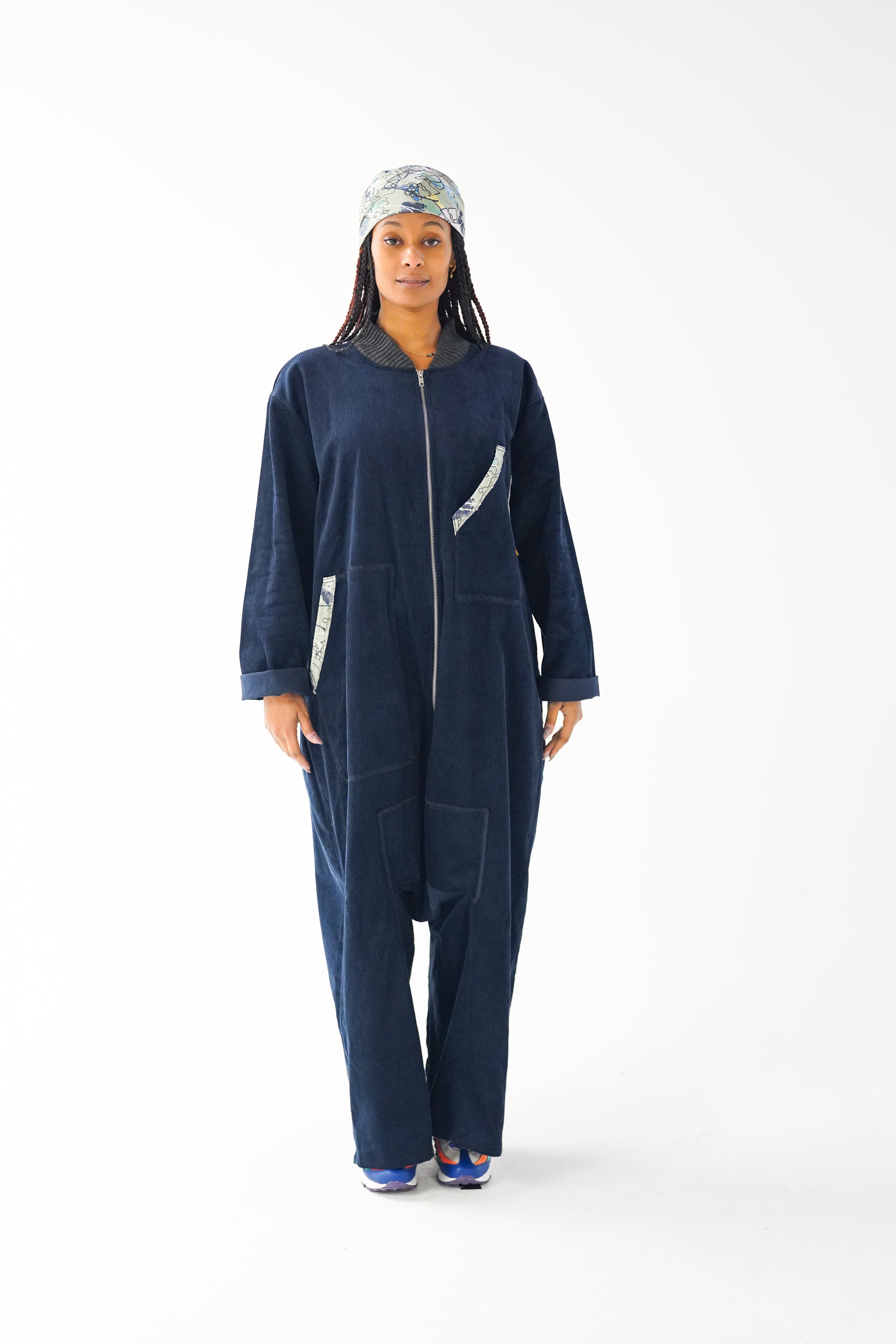 Navy Oversized Boilersuit