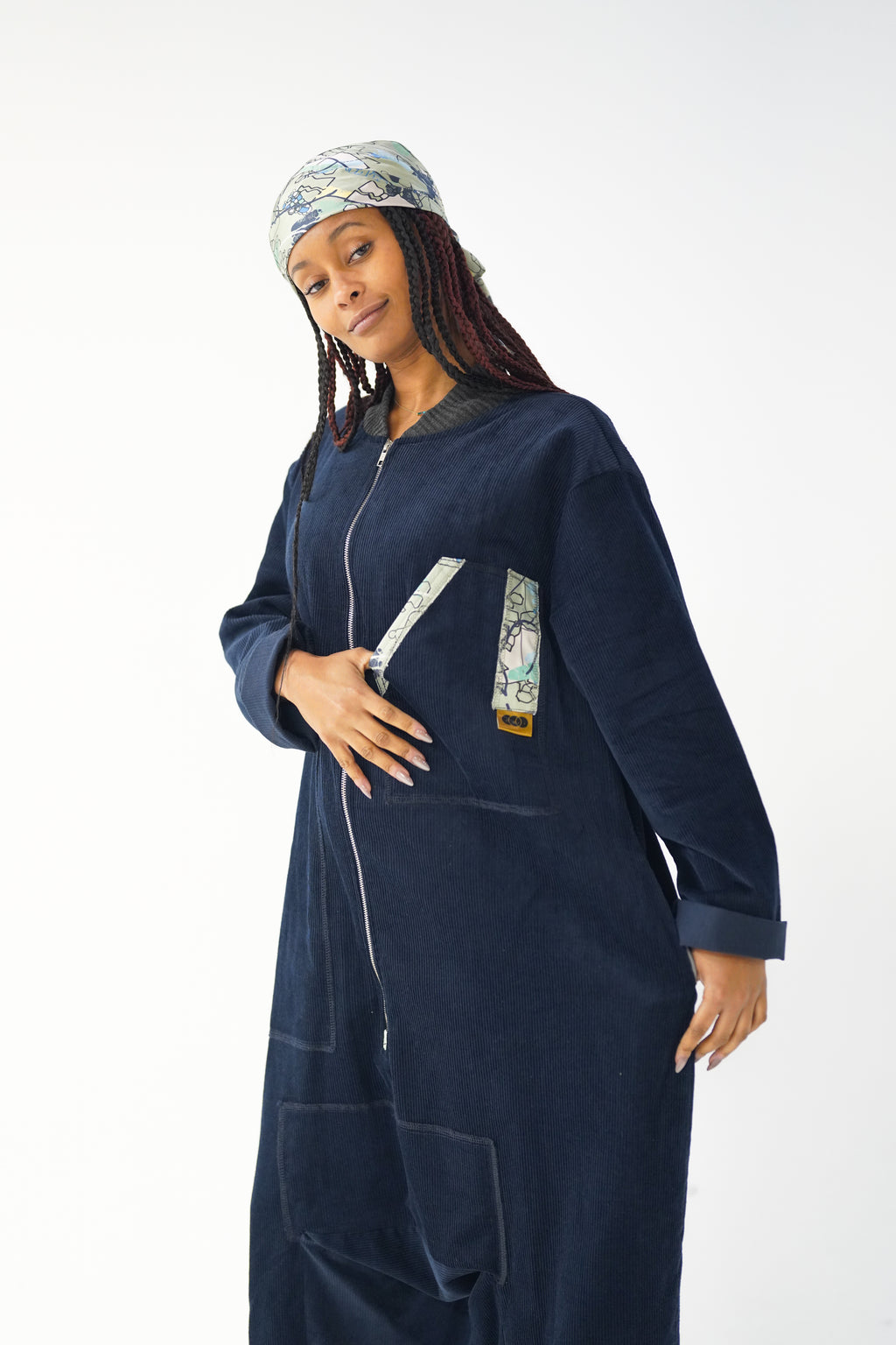 Navy Oversized Boilersuit