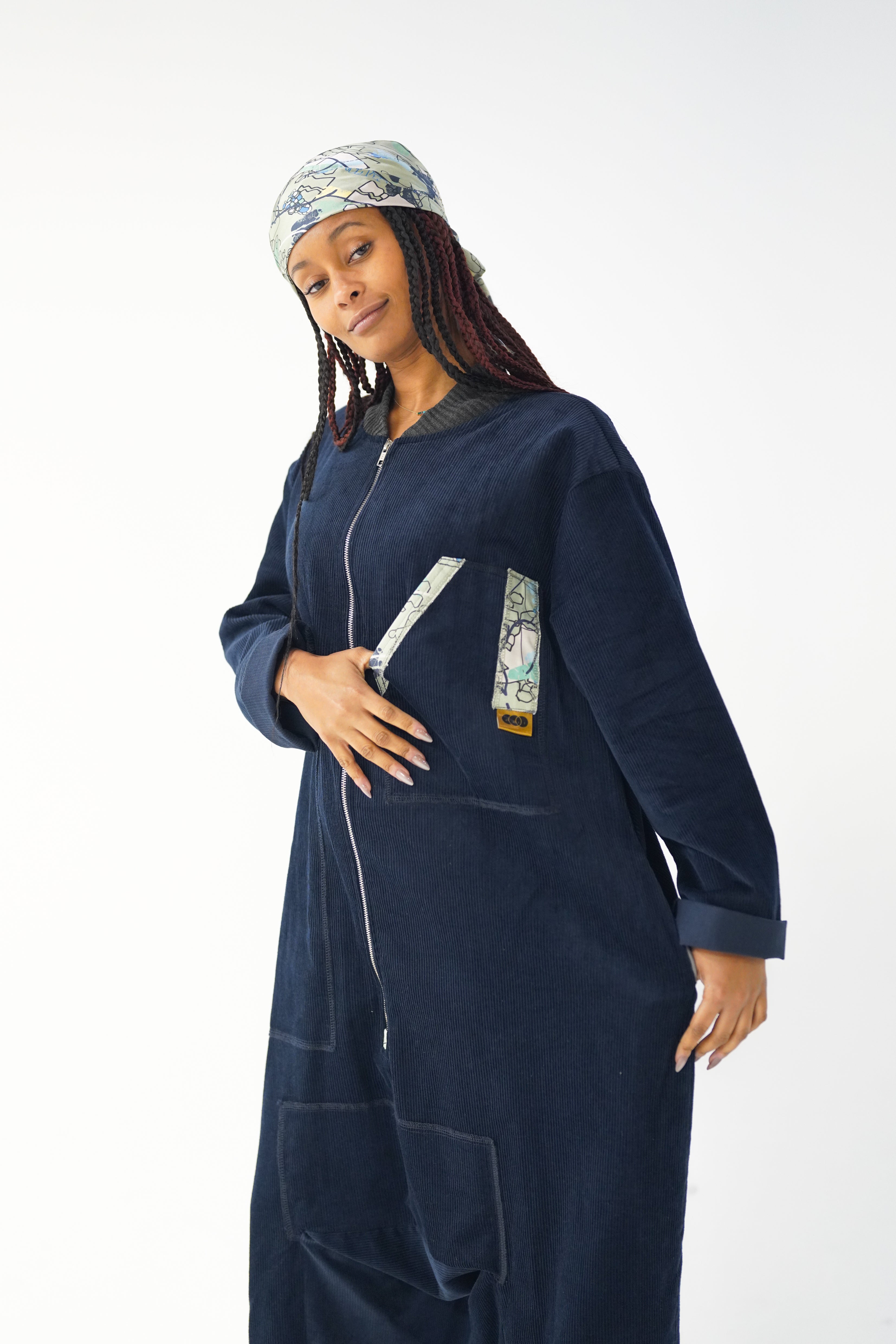 Navy Oversized Boilersuit