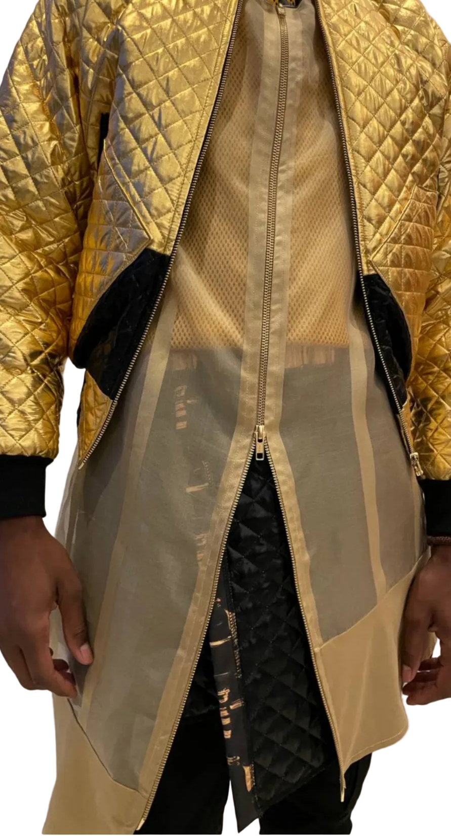 Silk Organza Asymmetric Shirt